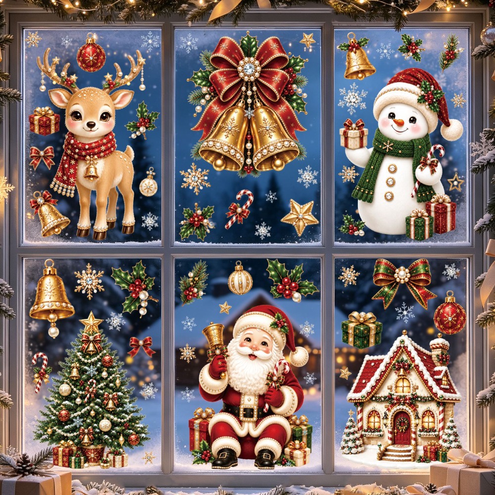 Snowflake Window Decal - Christmas 2027 New Window Stickers Cute