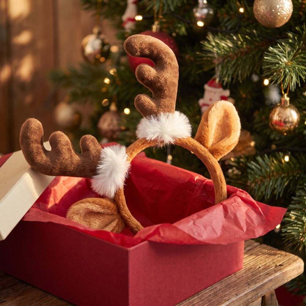 Plush Antler Headband Cute Fes - Reindeer Antlers Headband ulasan dan harga