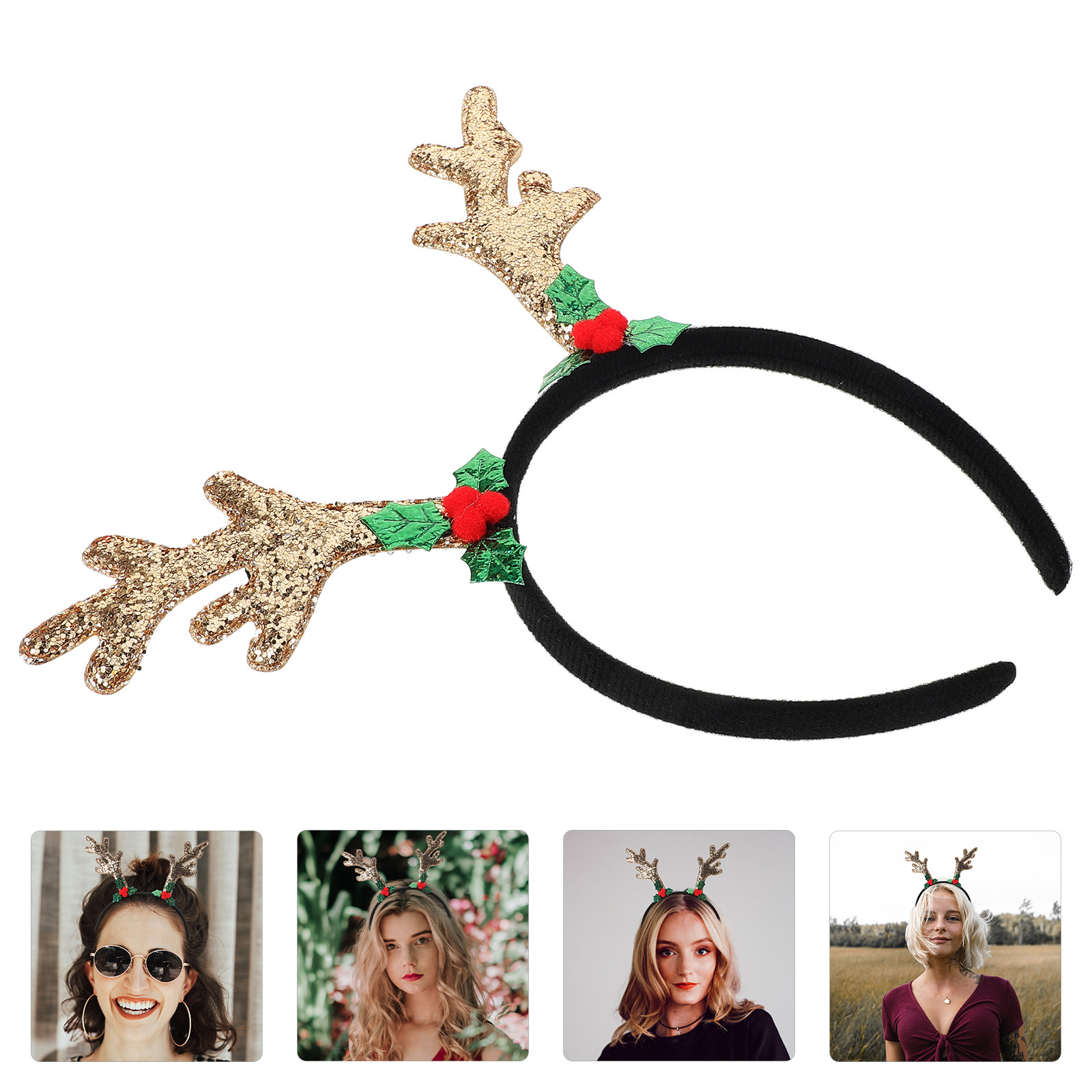 Reindeer Antler Headband Women - Reindeer Antlers Headband ulasan dan harga
