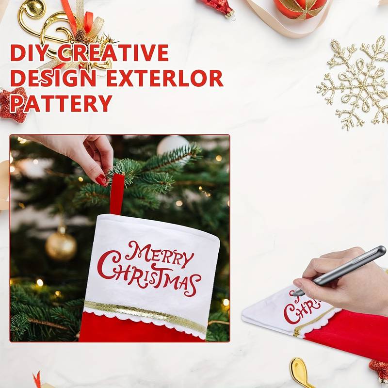 1/3/6pcs Christmas Stockings,  - Christmas Stocking Hanging ulasan dan harga