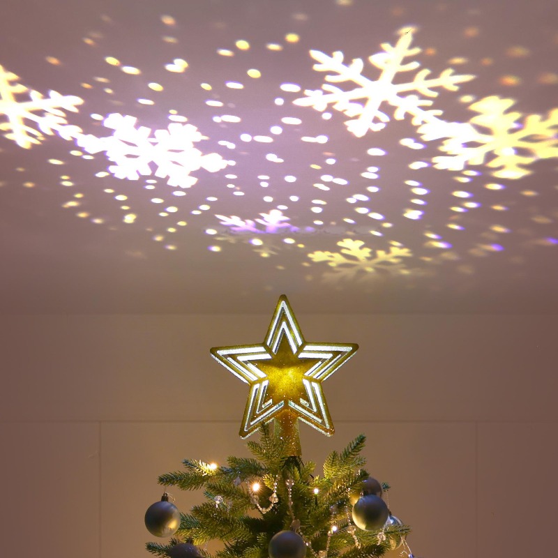 LED Projection Tree Topper Sta - Star Tree Topper ulasan dan harga