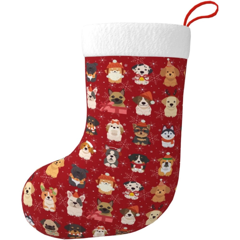 Cute Christmas Dogs Christmas  - Christmas Stocking Hanging ulasan dan harga