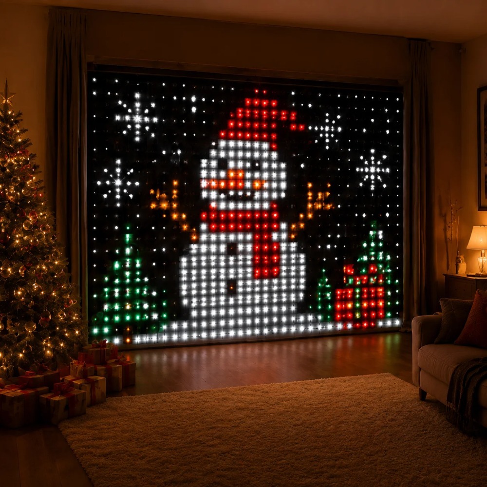 LED Pixel Curtain Lights Bluet - Led Fairy String Lights ulasan dan harga
