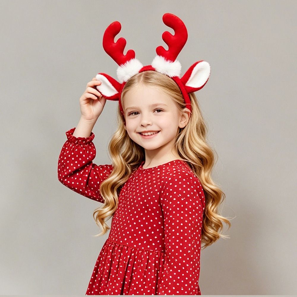Realistic Antler Headband Cute - Reindeer Antlers Headband ulasan dan harga