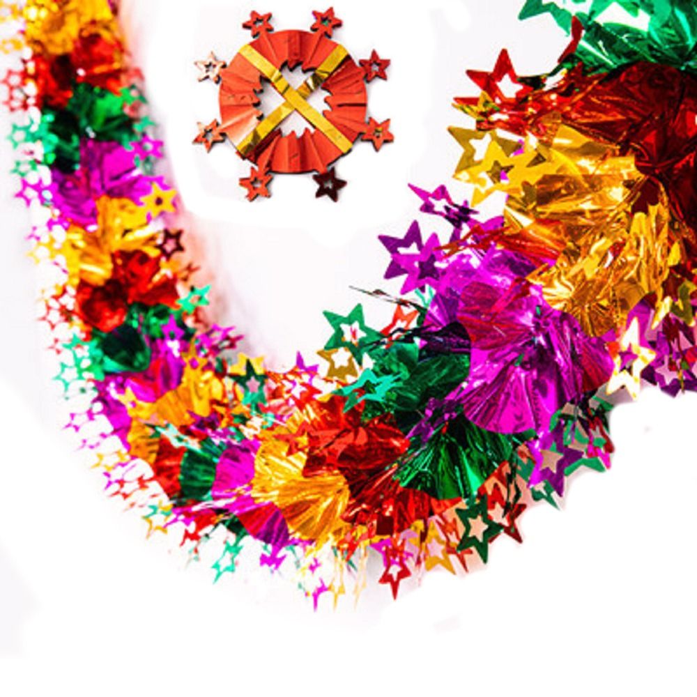 3D Christmas Foil Garlands DIY - Tinsel Garland Decoration ulasan dan harga