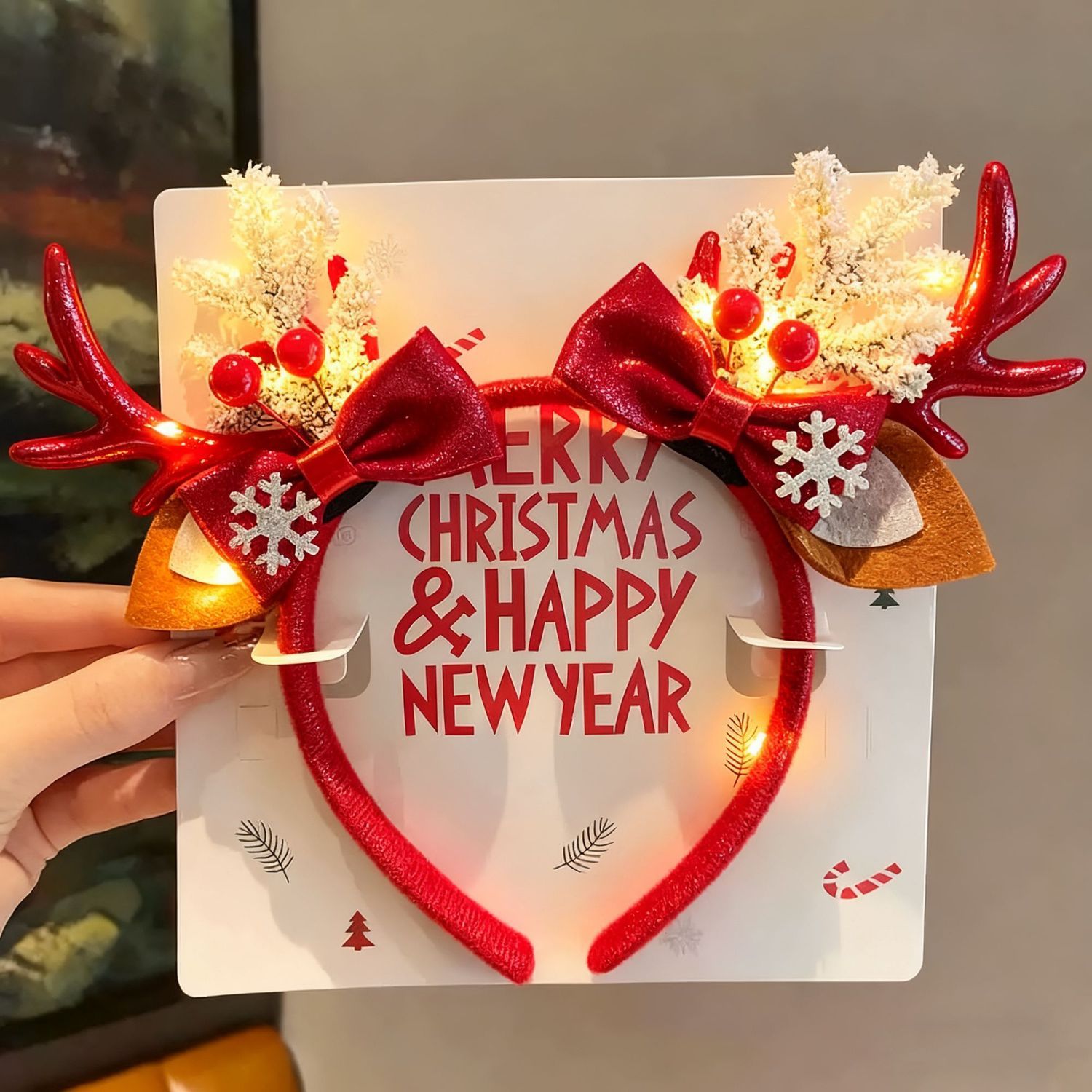 Christmas Reindeer Antlers Hea - Reindeer Antlers Headband ulasan dan harga