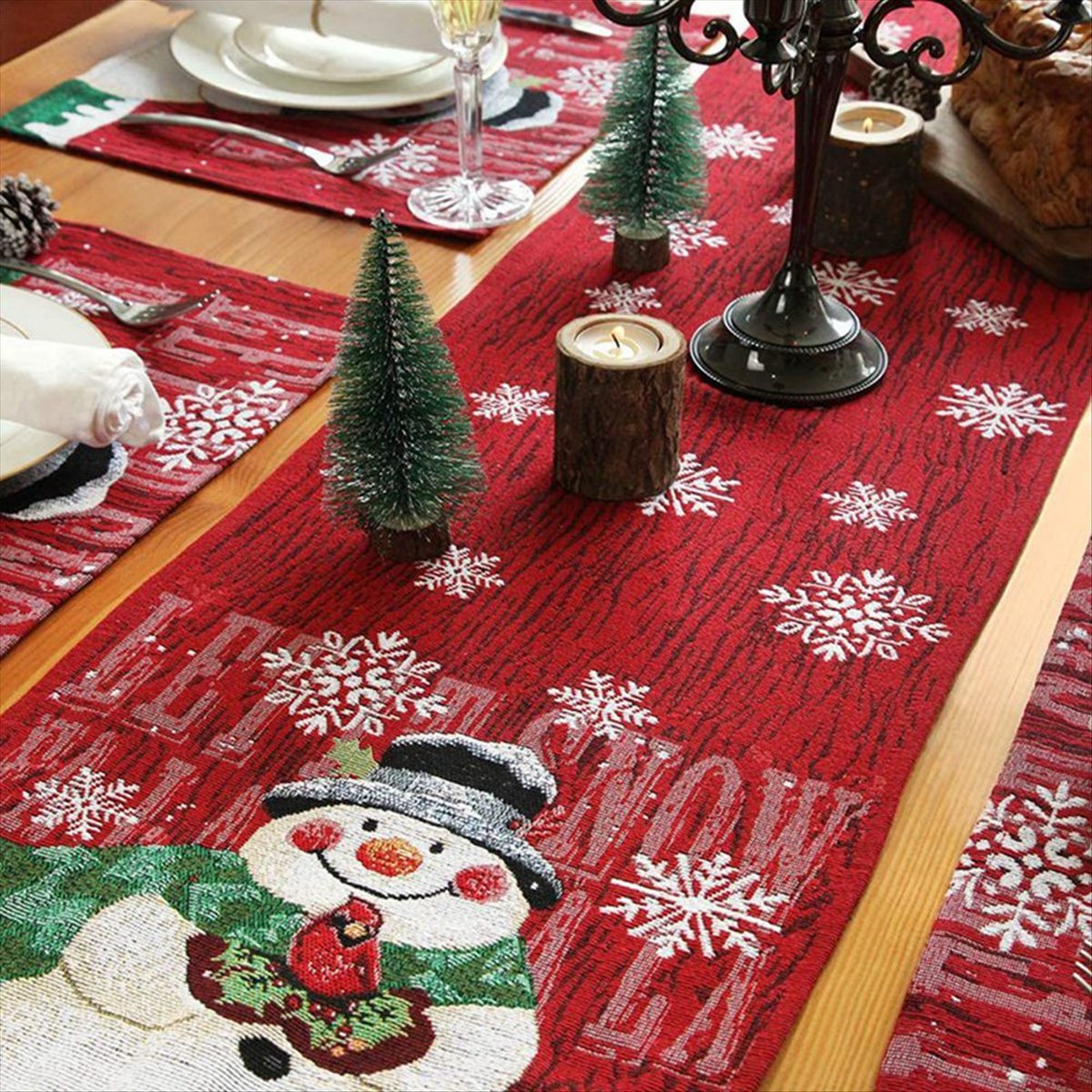 ABDD HOT  Christmas Table Runn - Christmas Table Runner ulasan dan harga