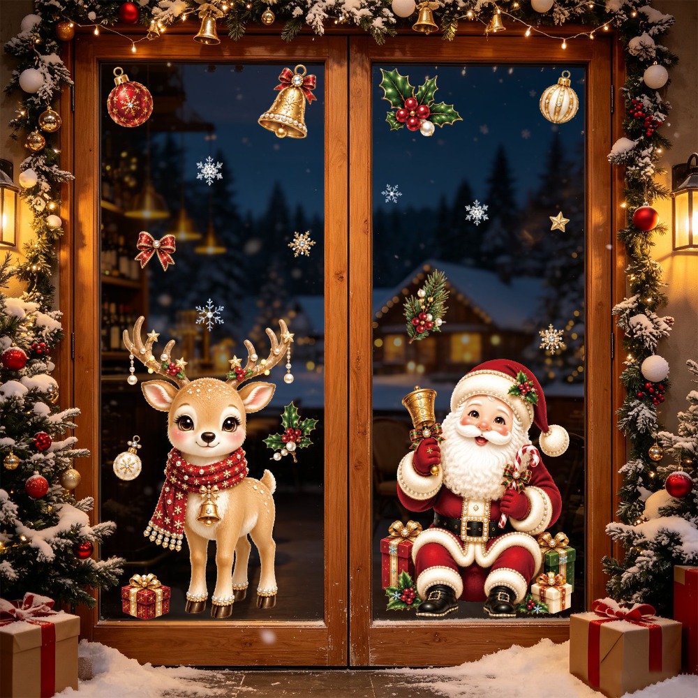 Christmas 2027 New Window Stic - Snowflake Window Decal ulasan dan harga