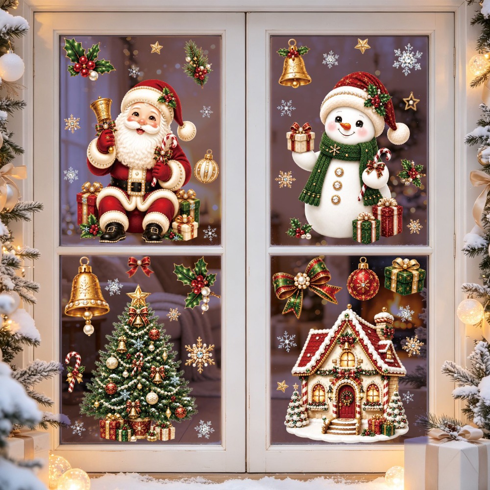 Christmas 2027 New Window Stic - Snowflake Window Decal ulasan dan harga