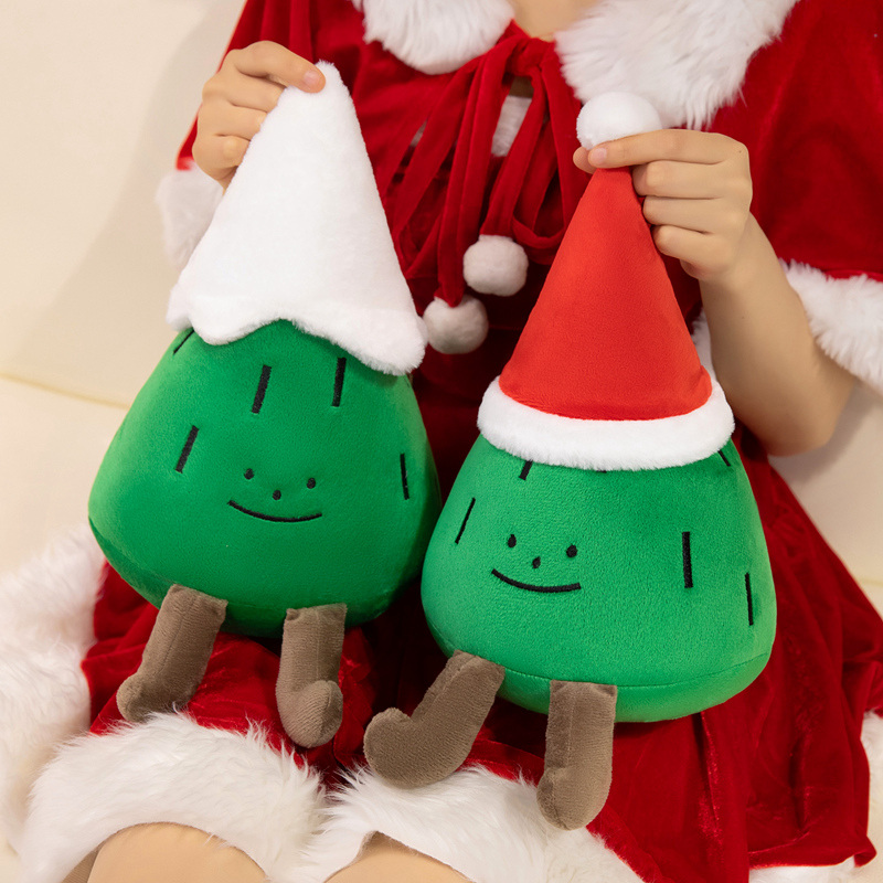 2026 Cartoon Christmas Tree Pl - Santa Hat Plush ulasan dan harga