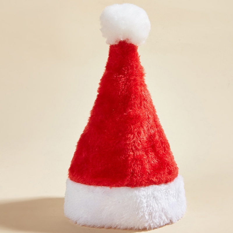 Dog Cats Hat Christmas Decorat - Santa Hat Plush ulasan dan harga