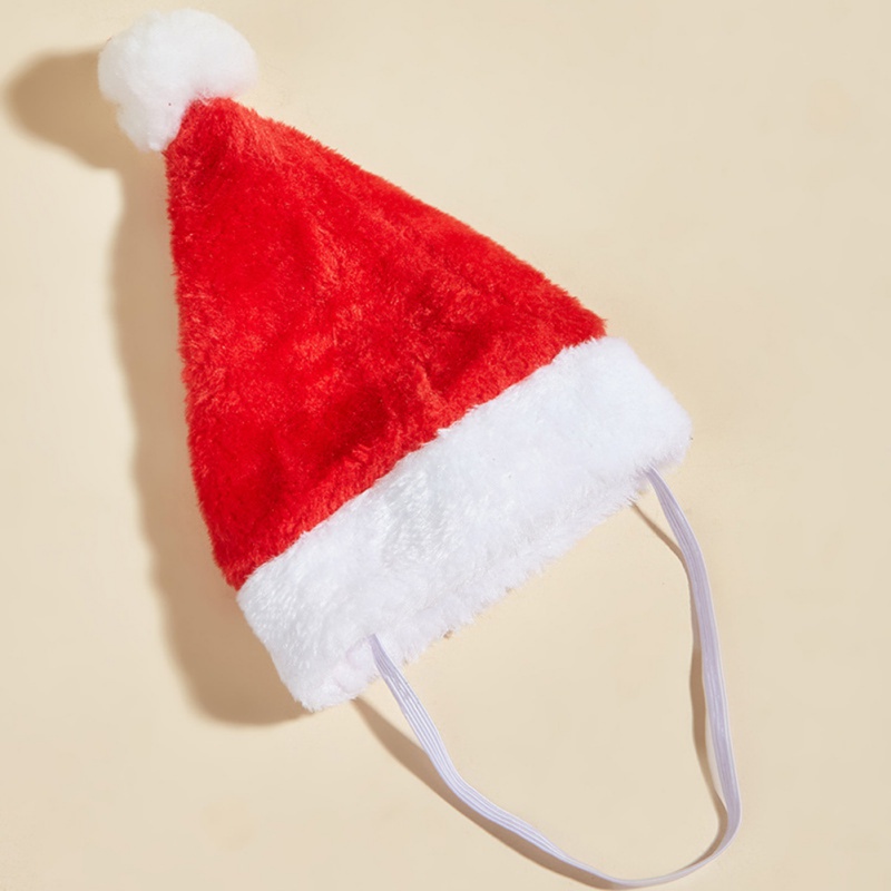 Dog Cats Hat Christmas Decorat - Santa Hat Plush ulasan dan harga