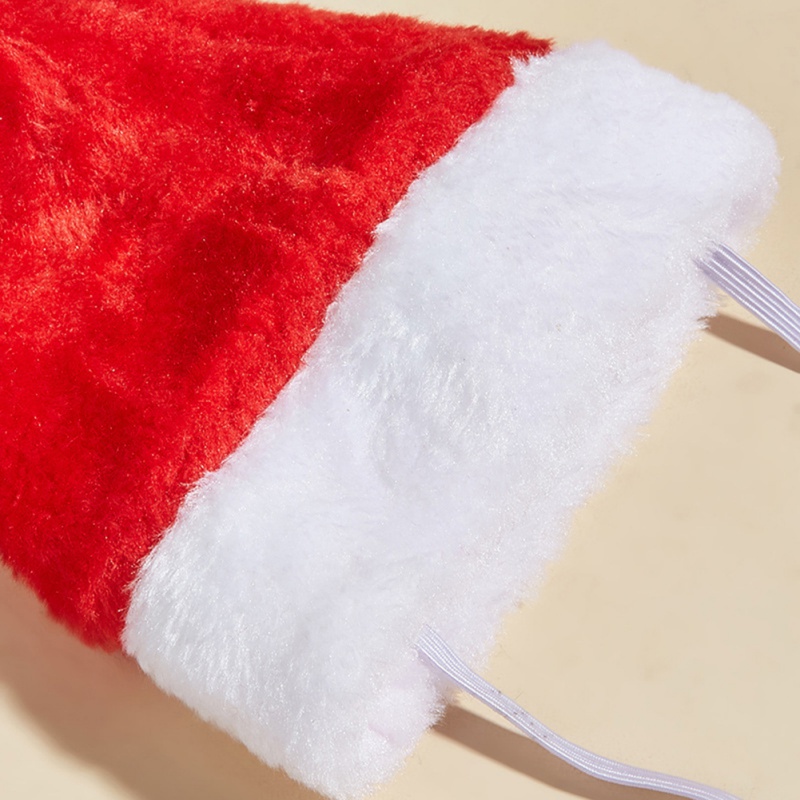 Dog Cats Hat Christmas Decorat - Santa Hat Plush ulasan dan harga