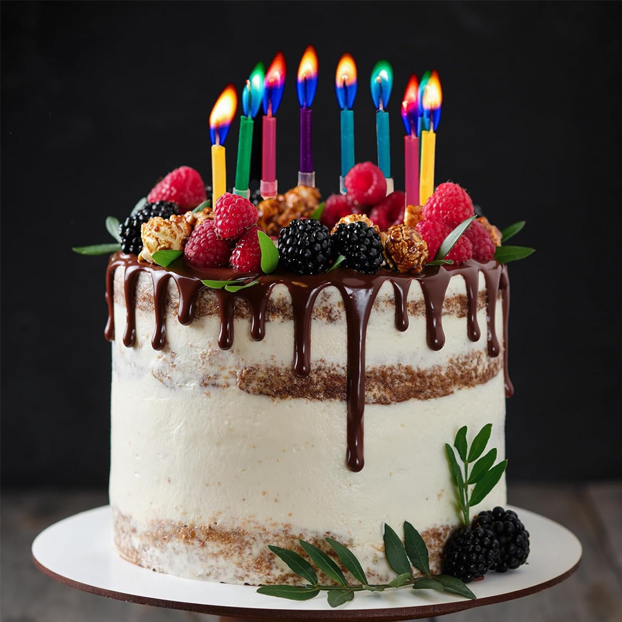 12/24 Pcs birthday cake candle - Holiday Candle Set ulasan dan harga