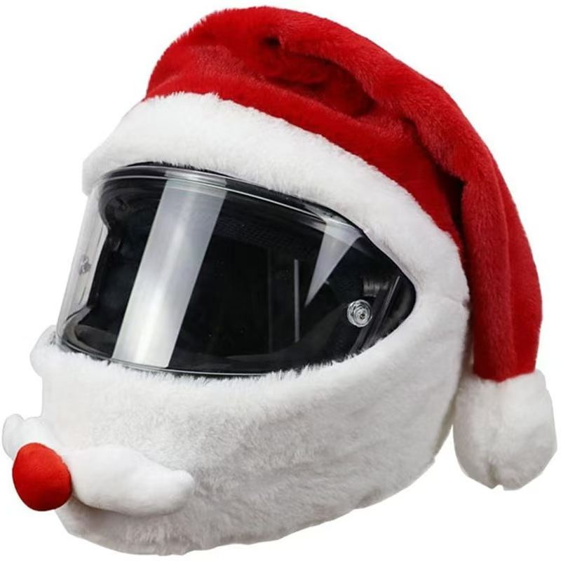 Christmas Santa Helmet Cover P - Santa Hat Plush ulasan dan harga