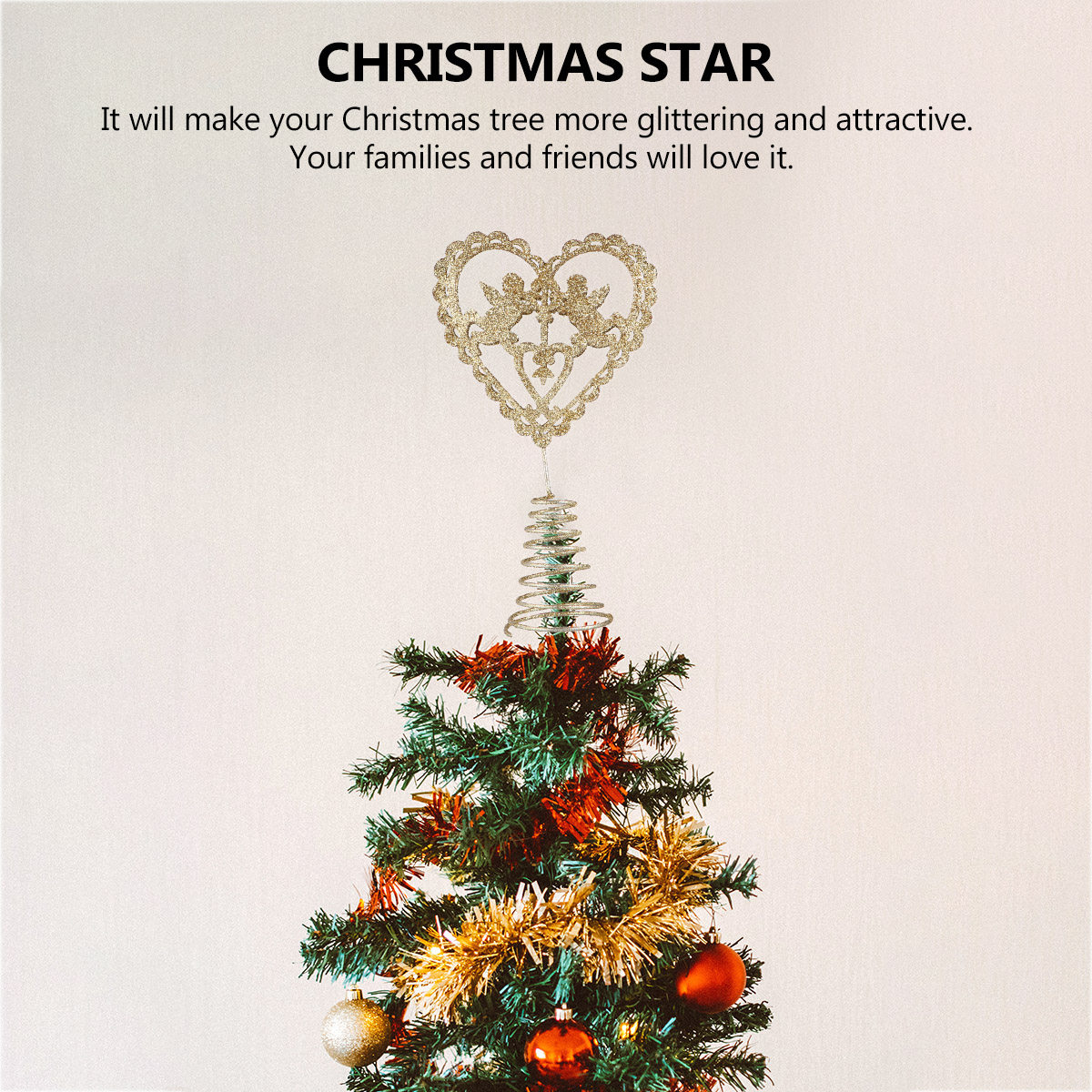 1Pcs Christmas Tree Star Toppe - Star Tree Topper ulasan dan harga