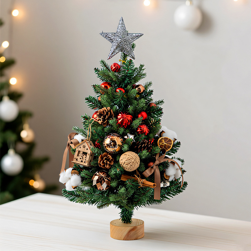 Mini Artificial Tabletop Chris - Star Tree Topper ulasan dan harga