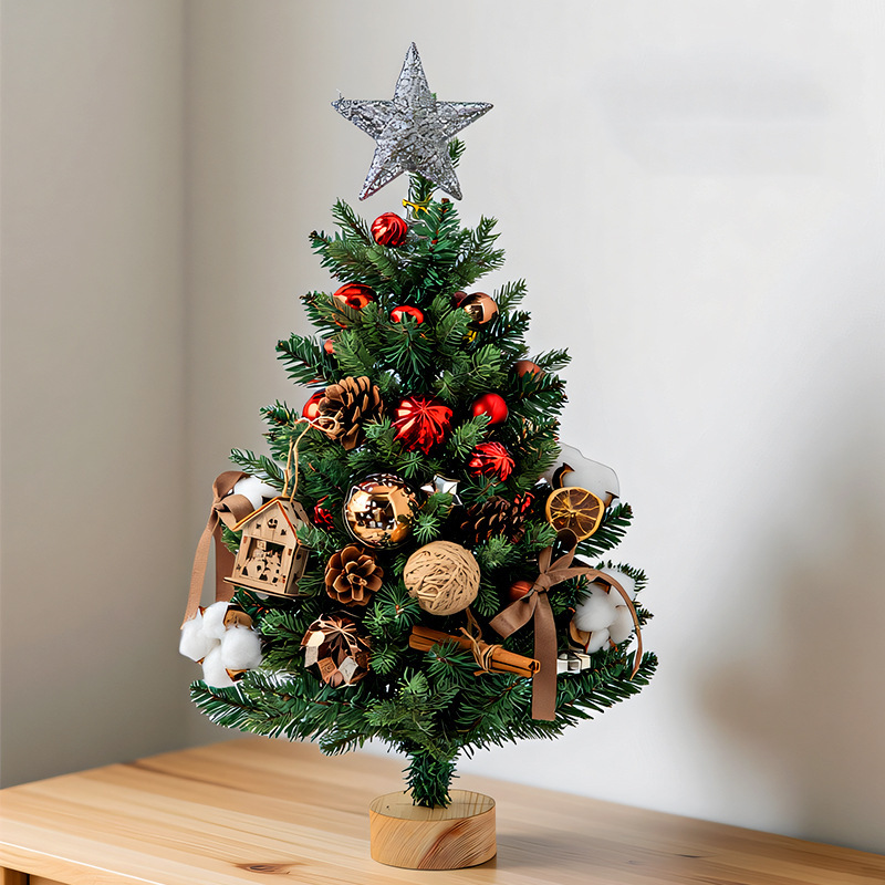 Mini Artificial Tabletop Chris - Star Tree Topper ulasan dan harga